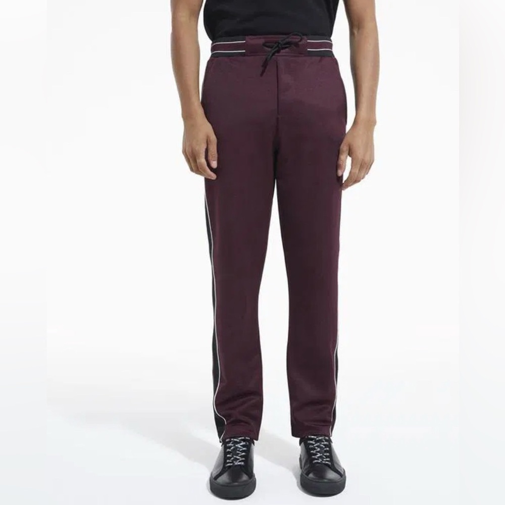 The Kooples Men's Burgundy Track Pants Joggers XXL NWT
